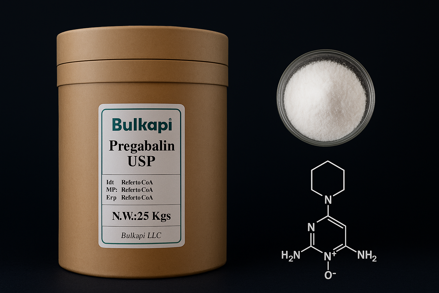 Pregabalin USP Grade Powder